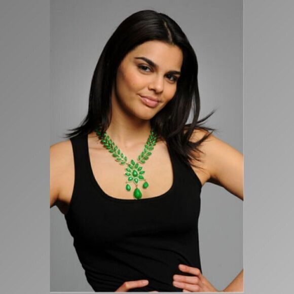 Amrita Singh Jewelry - AMRITA SINGH Hamptons Dune Necklace Faceted Boho Bead Drop Statement Jewelry